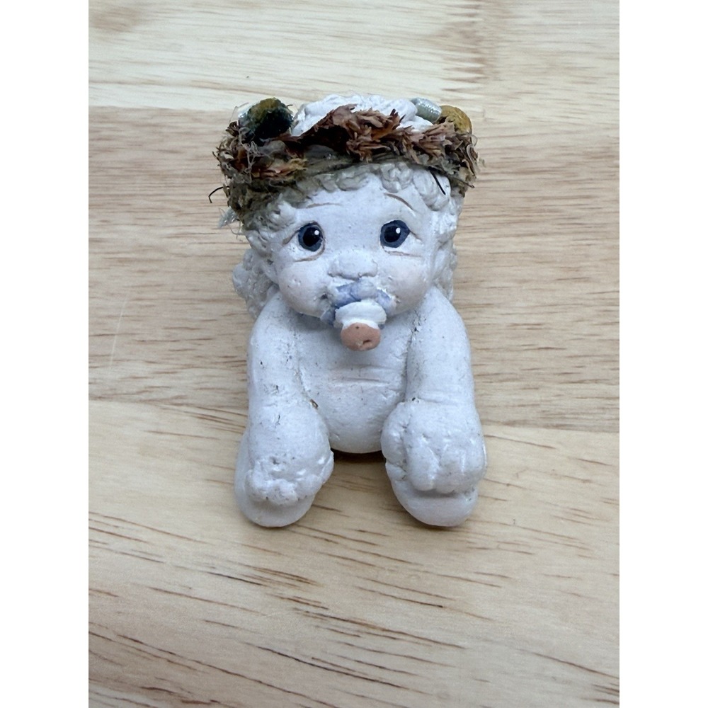 Dreamsicles Angel Baby Blue Pink Pacifier Blue‎ Eyes 1995 Small Vintage #AA